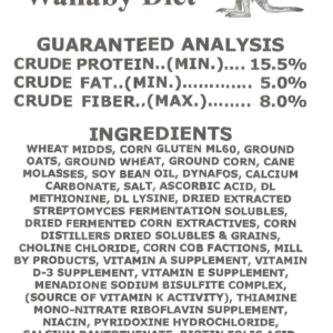 A picture of the back of a food label.