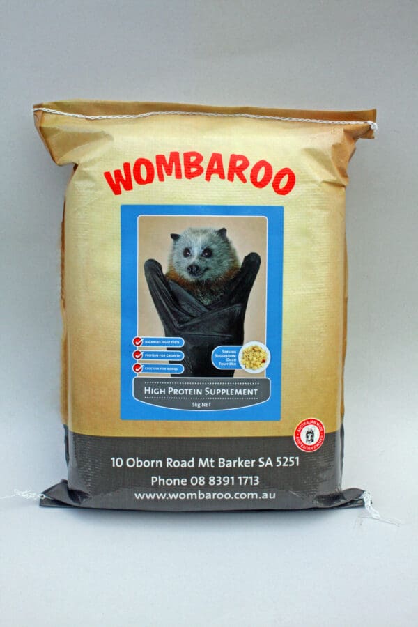 A bag of wombaroo bear thermal insulation