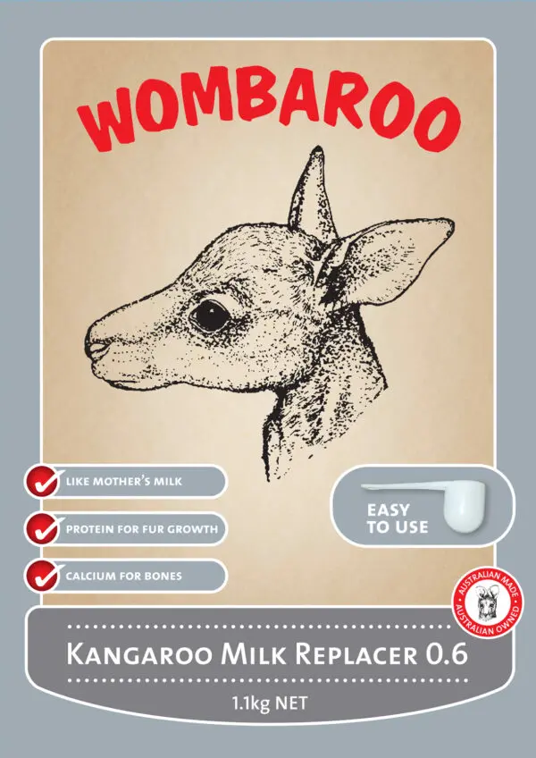 A poster of a sheep with the words wombaroo written in front.