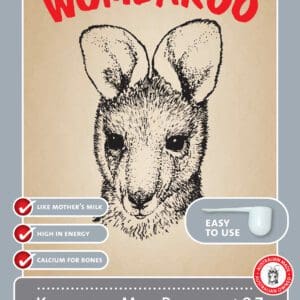 A poster of a kangaroo with instructions to use.