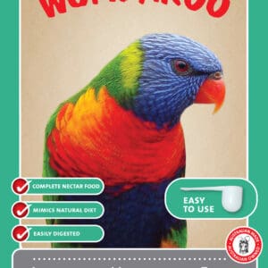 A colorful bird is sitting on the cover of a book.