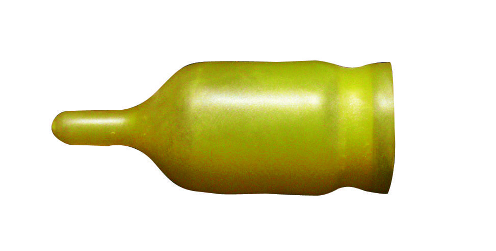 A green bottle of liquid is shown.